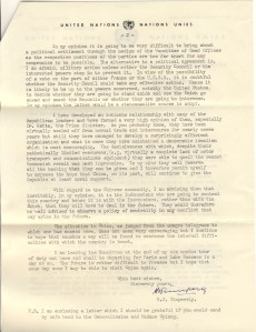 H.J. Timperely letter to Dr. T.V. Soong 2