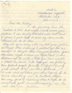 Letter from Anne Harris New Zealand