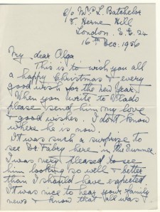 Letter from Elspeth Young