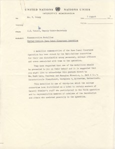 Commerorative Medal letter