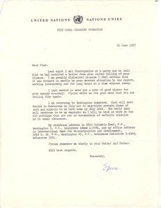 General Wheeler letter 25 June 1957