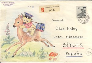 Pavel Fabry envelope drawing