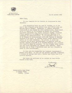 Costi letter to Olga 26 October 1961