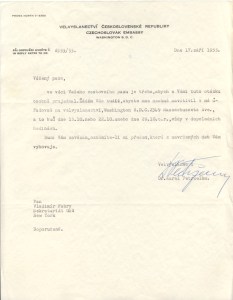 Czech Ambassador dispute 1955 IV
