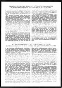 UN Memorial program, 28 September 1961, back page